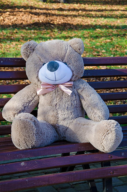 М'яка  іграшка подарунок на 8 березня плюшевий ведмедик Рафаель 100 см Капучіно Тернопіль - фото 4