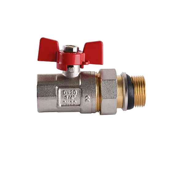 Кран кульовий прямий з американкою WATERVALVE Q003  NV-V343 3/4″ ЗB Луцк
