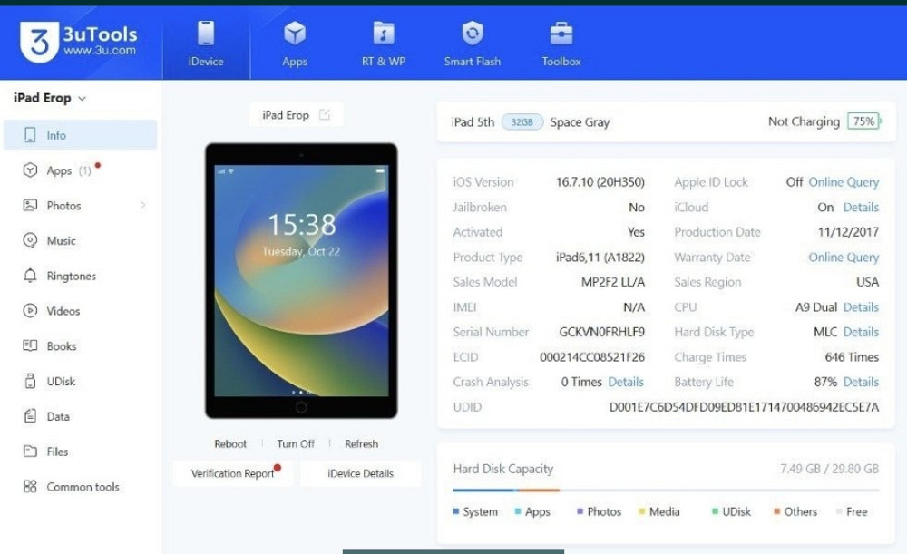Планшет Apple iPad 5 Gen.Wi-Fi 32Gb. Київ - фото 1