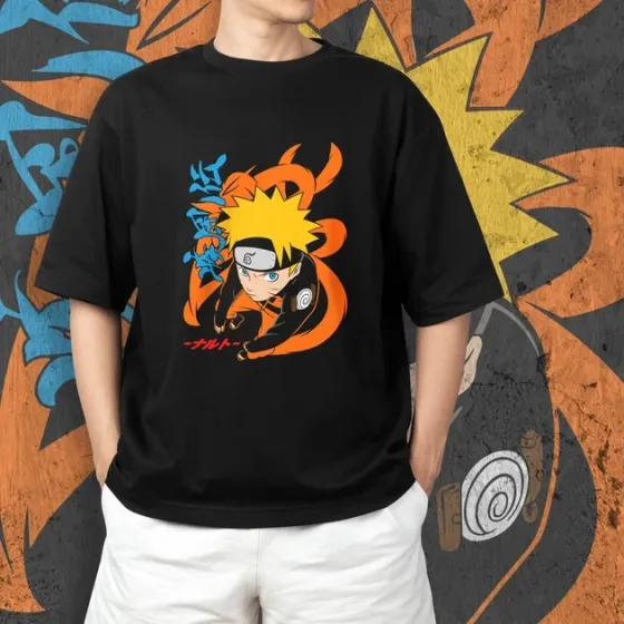 Футболка мужская с принтом Наруто Дев'ятихвостий Размер 48 Anime0309 Днепр