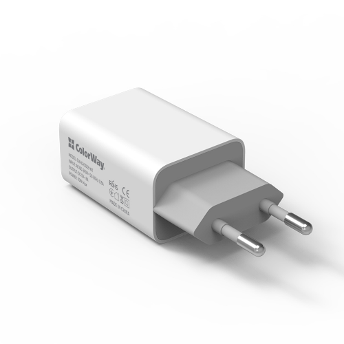 Зарядний пристрій мережевий USB 2,0A 10W білий ColorWay CW-CHS012-WT Житомир