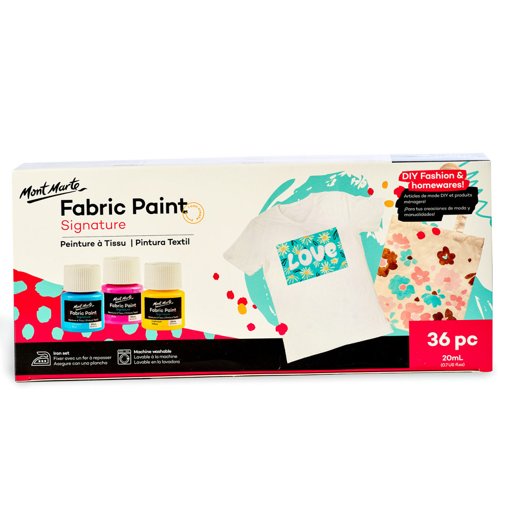 Фарби акрилові для малювання на тканині Mont Marte Fabric Paint Set Signature 36pc x 20ml Кам'янець-Подільський - фото 1