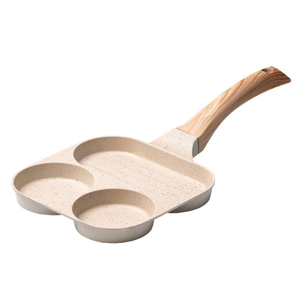 Квадратна сковорода на 3 секції з антипригарним покриттям Київ - фото 1