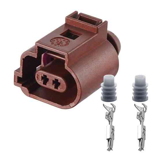 Роз'єм конектор 2-кон., Дат, Температури Вихлопних Газов, 1J0973702A, VAG Германия, Франция, Audi, Bugatti, Porsche, Seat Київ