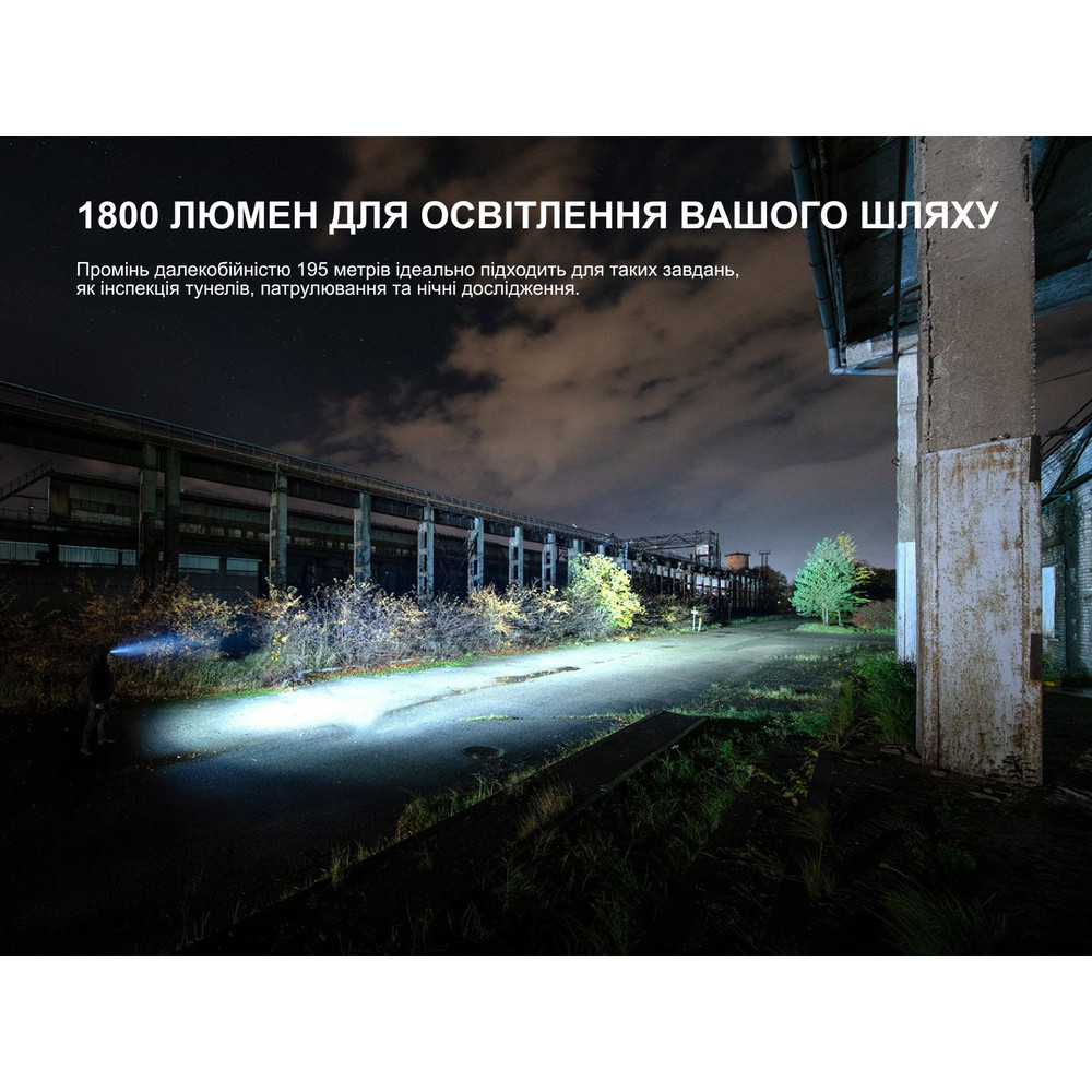 Мультиліхтар Fenix HM61R V3.0 1800 лм з білим і червоним світлом (Чорний) Київ - фото 9