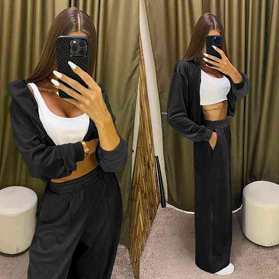 Жіночий стильний повсякденний костюм двійка якісний турецький велюр Одеса