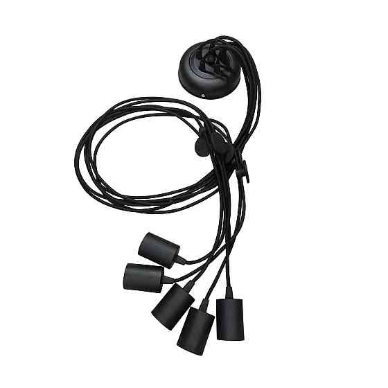 Подвесная люстра паук черная 5 ламп Е27 Spider NL 149-5 Одесса