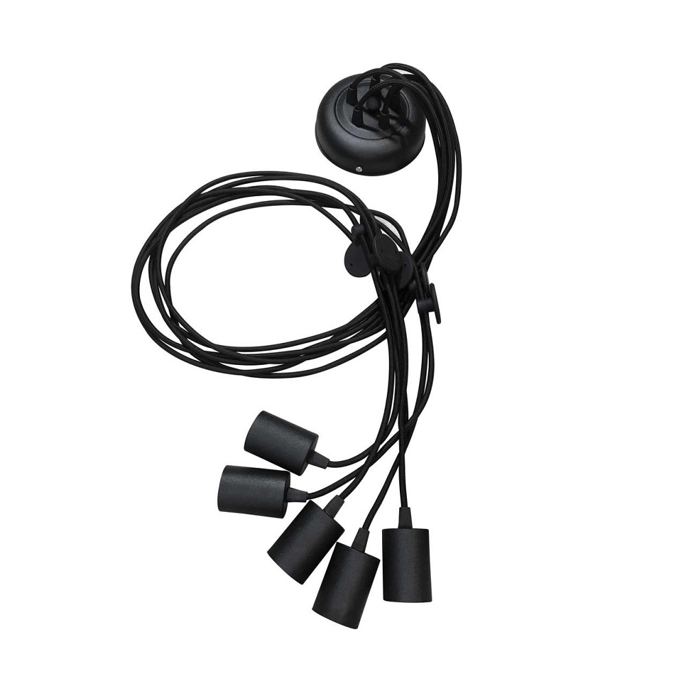 Подвесная люстра паук черная 5 ламп Е27 Spider NL 149-5 Одесса - изображение 3