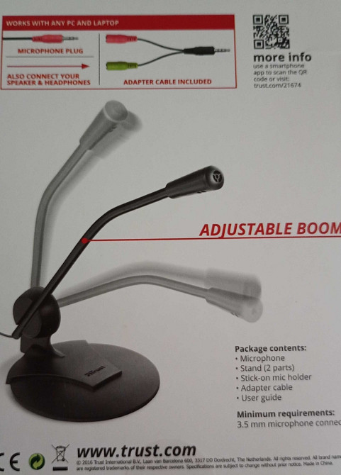 Микрофон для ПК и ноутбука, новый, качество хорошее Киев - изображение 1