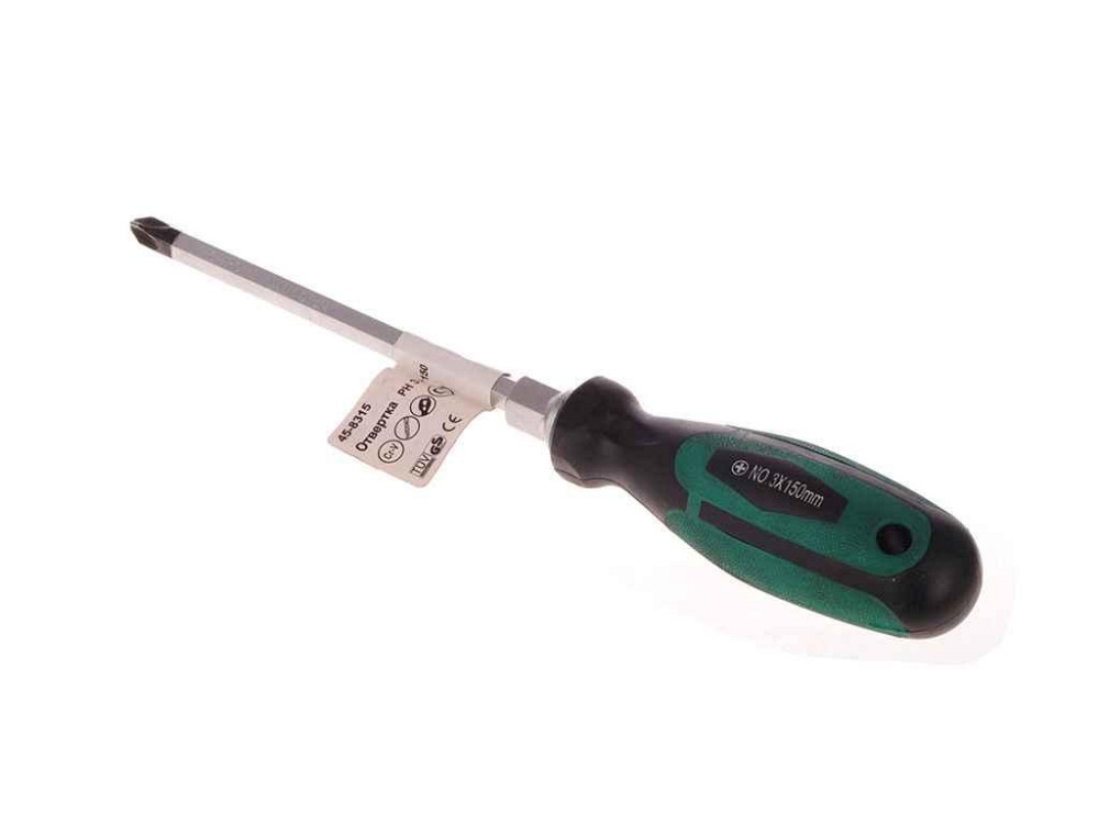 Отвертка усиленная крестовая PH3x150 45-8315 ТМ MASTER TOOL Киев - изображение 1