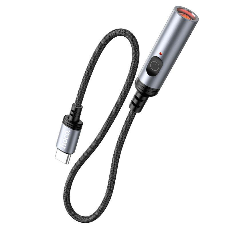 Запальничка портативна Hoco UA30 Type-C, сіра Вінниця - фото 2