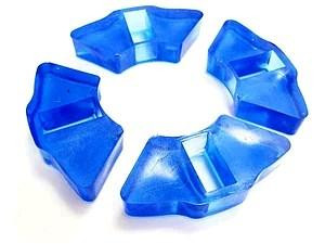 Резинка демпферна мотоцикл Альфа/Activ/мопед Дельта (комплект) (сині, еластична) Мукачево - фото 1