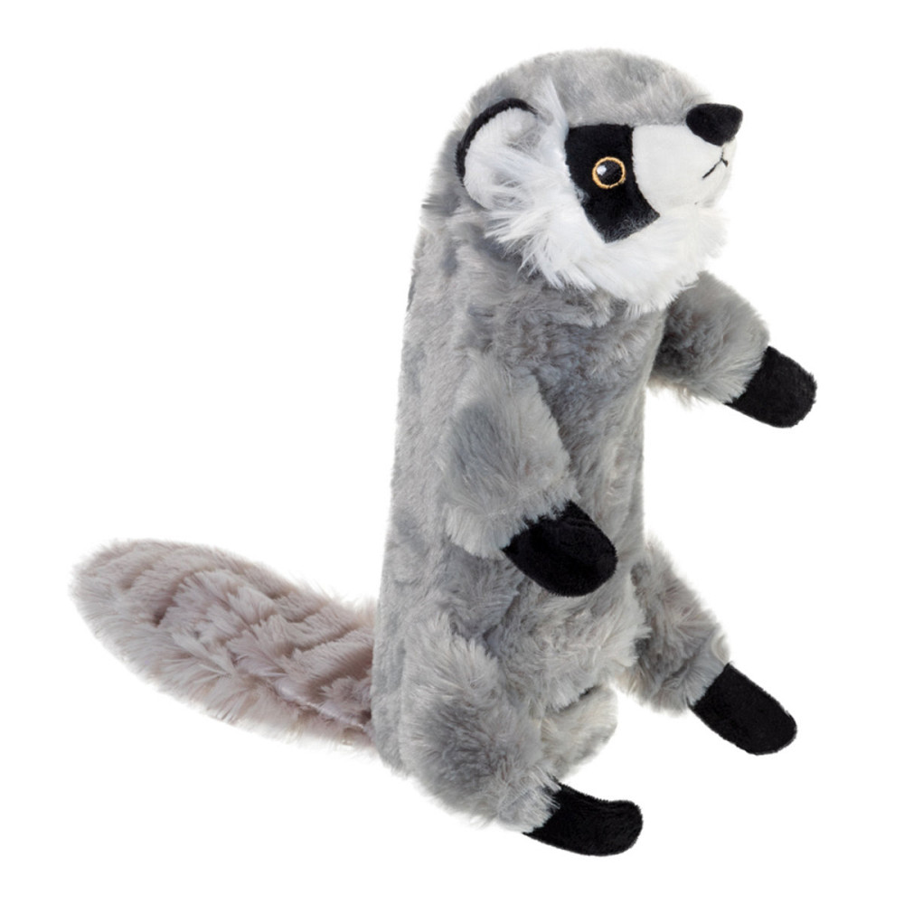 Игрушка для собак Шкурка енота с бутылкой-пищалкой GiGwi Catch&fetch, искусственный мех, пластик, 51 см Киев - изображение 1