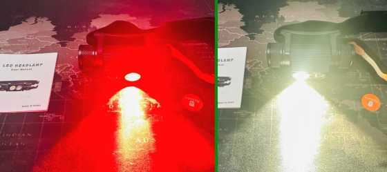 Тактический налобный фонарь Sofirn H25LR с красным светом 660лм Киев