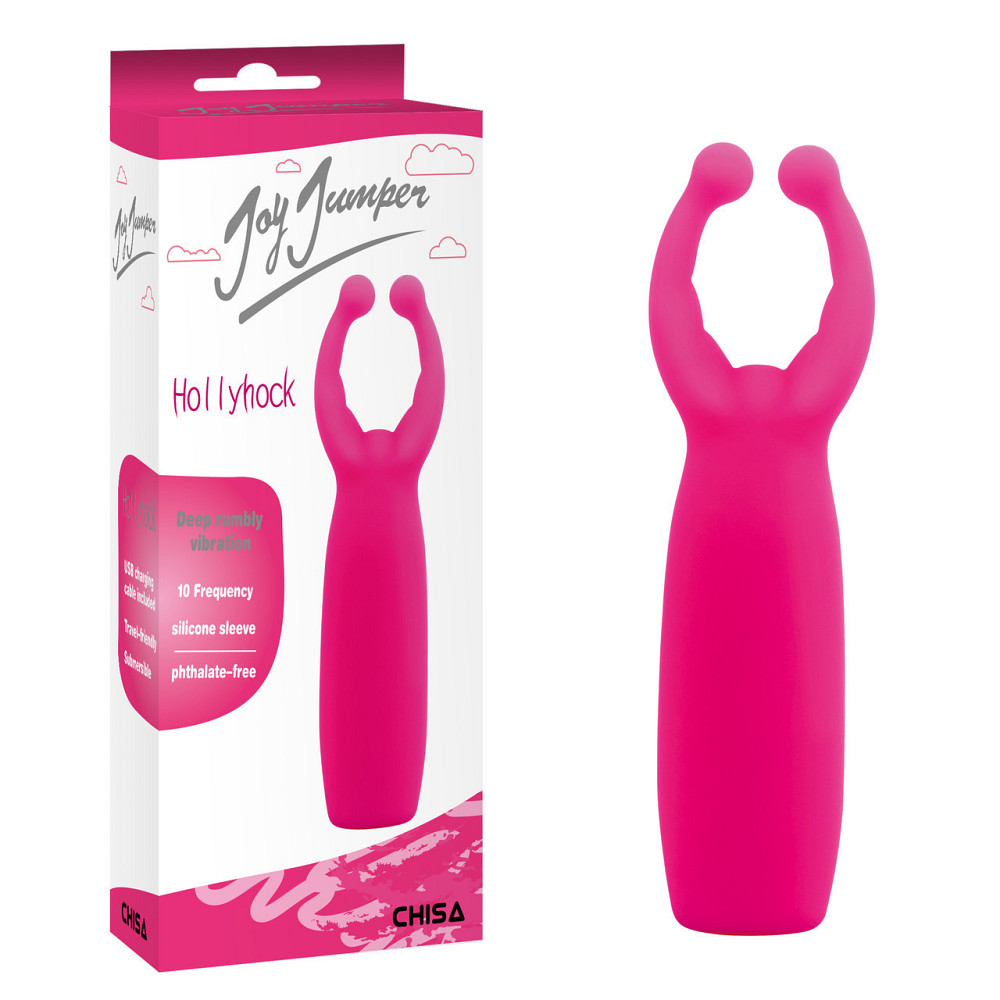 Мини вибратор клиторальный Chisa Joy Jumper Hollyhock, розовый Sex Aura Киев - изображение 1