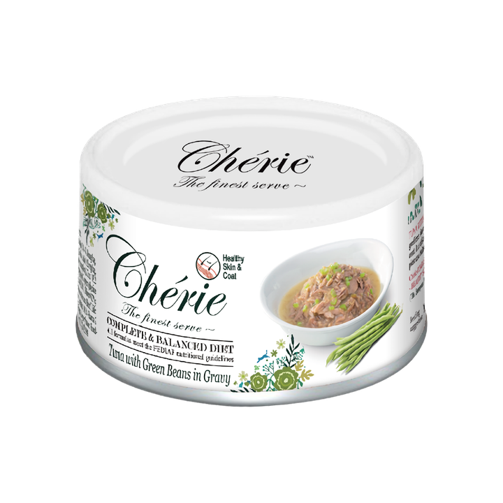 Влажный корм Cherie Complete&Balanced для кошек с тунцем и зеленой фасолью в соусе, 80 г Винница - изображение 1
