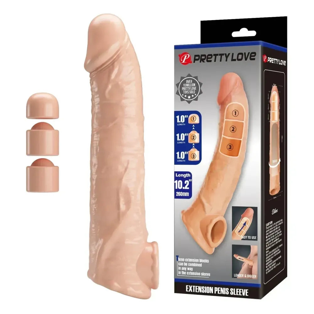 Подовжуюча насадка Pretty Love - Silas Penis Sleeve, BI-026279 Sex Aura Київ - фото 1