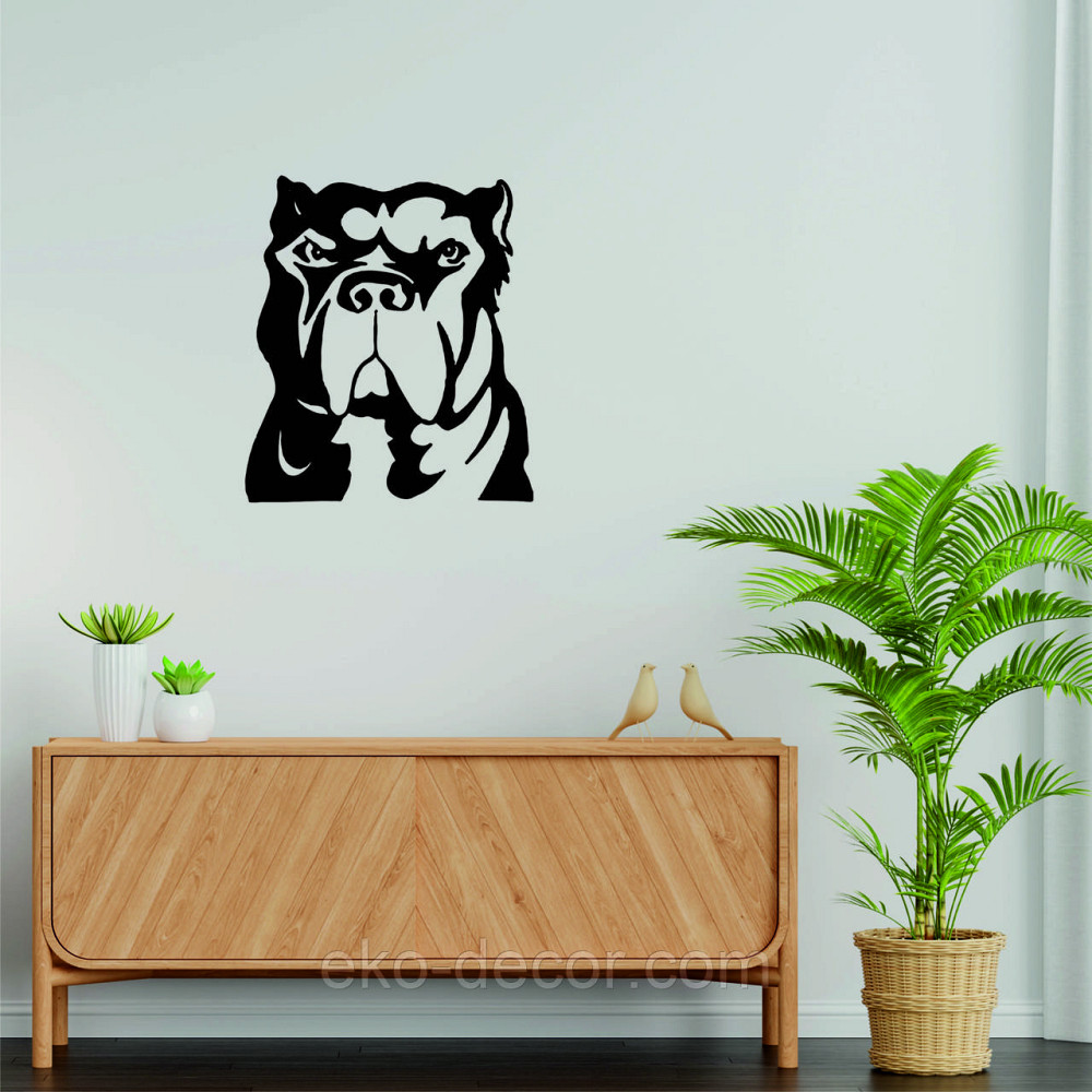 Декоративное настенное Панно «Кане-корсо», Декор на стену 90*79 см., Черный Киев - изображение 7