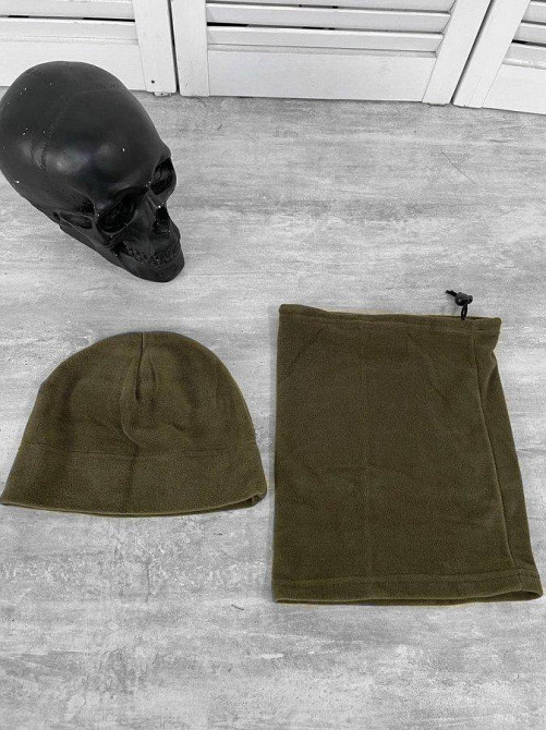 Комплект шапка +баф хакі (ML-517) Одеса - фото 2