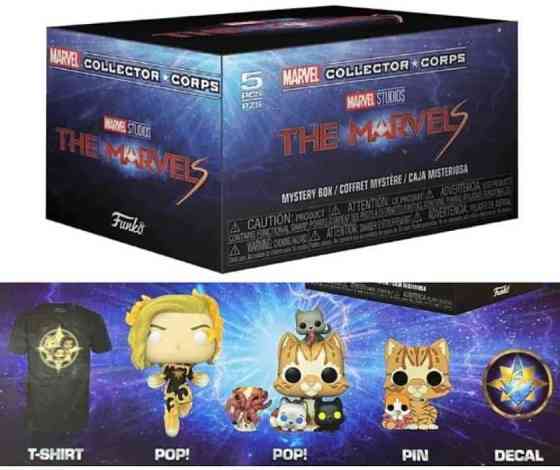 Коробка Фанко Поп Марвели Оригинальный Funko Pop The Marvels XL. Харьков