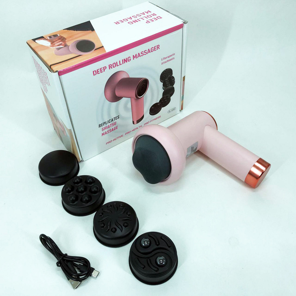 Массажер от сети для снятия напряжения Deep Rolling Massager, Спортивный массажер для спины DI-96 Львов - изображение 12