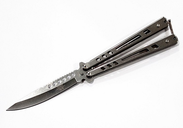 Ніж метелик A1004/ новий Silver Дніпро - фото 1