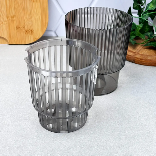 Вазон Стелла для орхідей дренажний 16*18,5см коричневий прозорий Алеана Житомир - изображение 4