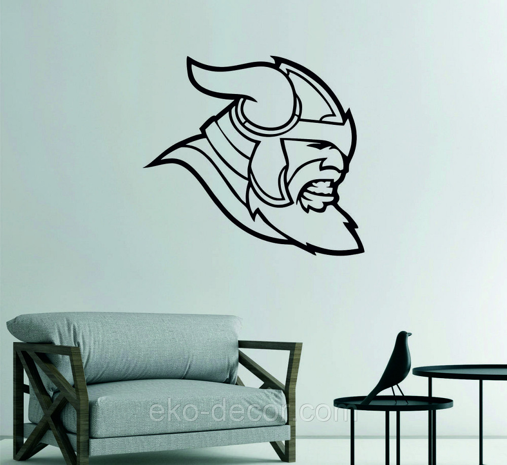 Декоративное настенное Панно «Викинг», Декор на стену 70*63 см, Черный Киев - изображение 4