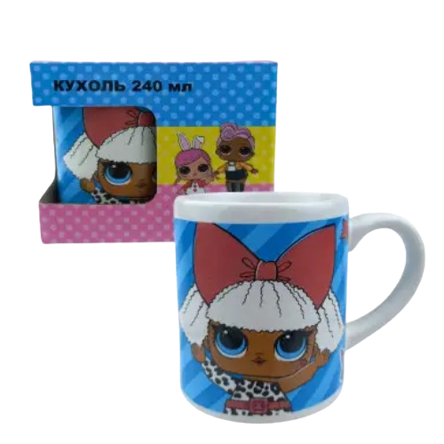 Чашка дитяча Лялька Лол 240мл порцеляна (подарункова уп) TO-18 Interos Житомир - фото 1