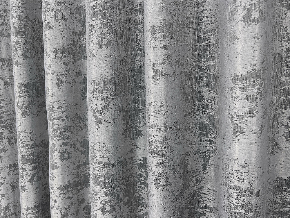 Комплект штор VR-Textil Жакард Мармур 100х270 2шт і Тюль 400х270 1668ш-1529т Сірий з білим 71-183/2 Київ - фото 7