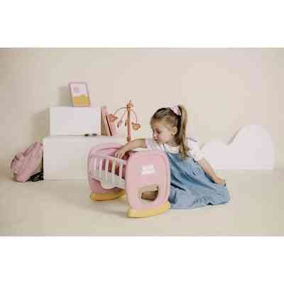 Ігровий набір Smoby Колиска Бебi Ньорс. Терракотова пудра з мобілем, 18 міс. (7600220390) Вінниця