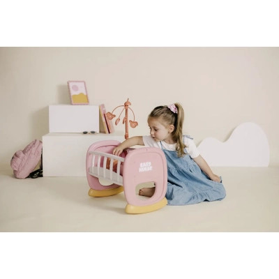 Игровой набор Smoby Колыбель Беби Ньорс. Терракотовая пудра с мобилем, 18 мес (7600220390) Винница - изображение 3