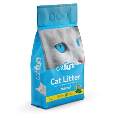 Наполнитель для туалета Catfun бентонитовый натуральный 5 л (8683655071520) Винница - изображение 1