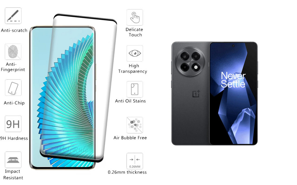 Захисне скло HyperGlass Pro для OnePlus Ace 5, OnePlus Ace 5 Pro – максимальна чутливість та захист Київ - фото 2