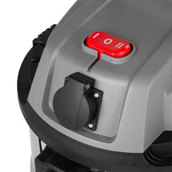 Пилосос будівельний INTERTOOL DT-1030, 1,4 кВт, >17 кПа, бак 30 л, розетка, HEPA фільтр, шланг 3 м - з насадками Львів