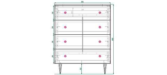 Комод Сканді 4Ш Киев
