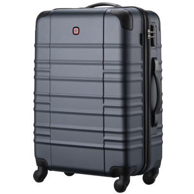 Чемодан Wenger Amplar, середня, пластик, 4 колеса, синя (653147) Винница - изображение 8