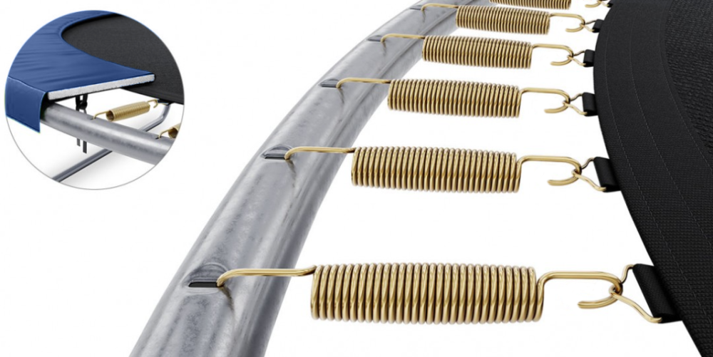 Батут детский LEOBRO Premium Pro 252 см с внутренней защитной сеткой 8FT Синий Киев - изображение 7