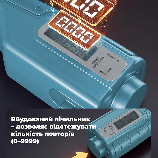 Еспандер кистьовий з лічильником PowerPlay PP-4403 з регульованим навантаженням 10-100 кг. Синій Каменское - изображение 8