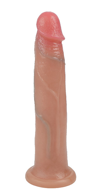 Фаллоимитатор на присоске, из мягкого двухслойного силикона OYO - Dildo Double Layer Silicone YQW-007 (длина 19.5 см, диаметр 4 Киев - изображение 1