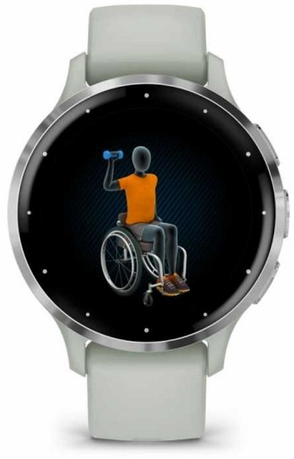 СМАРТ-годинник: Garmin Venu 3S Silver S. Steel Bezel w. Sage Gray Case. Київ - фото 7