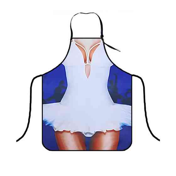 Прикольний фартух Балерина 75 на 60 см різнобарвний Київ