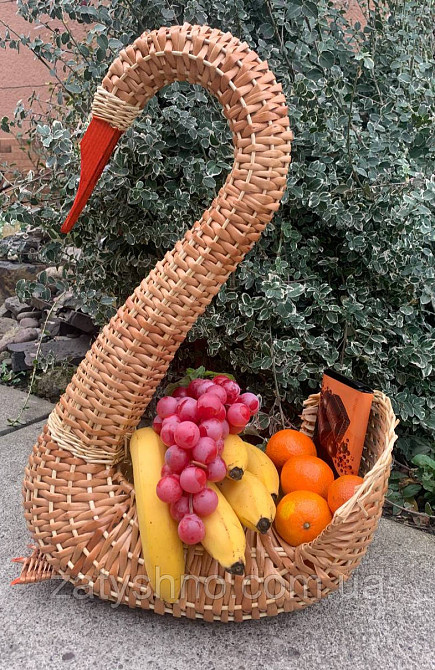 Кошик-лебідь плетений Київ - фото 2