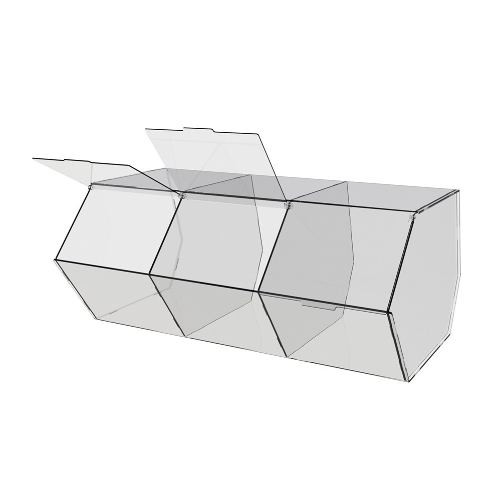 Диспенсер EKOSTAR для мармеладів, снеків, горіхів 3 комірки Київ - фото 4