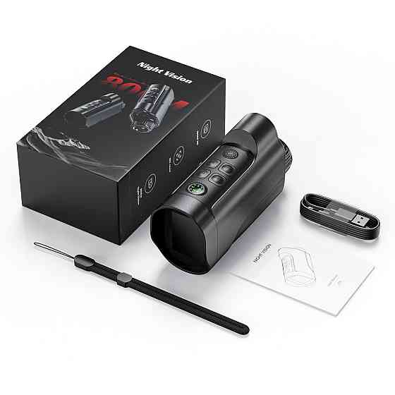 Монокуляр нічного бачення Inskam 329 10х 1080P фото-відео 2Мр (до 800 м у темряві) Чорний Вінниця