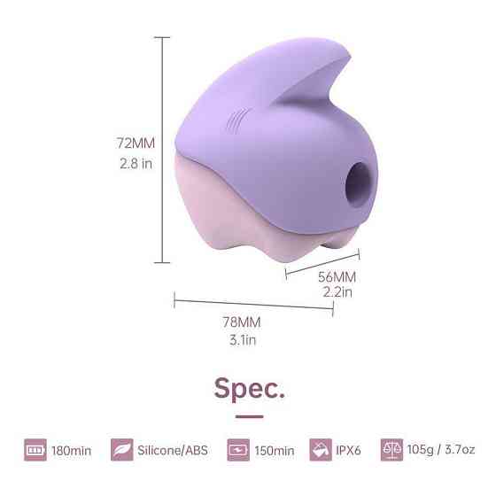 Вакуумний кліторальний смарт-стимулятор Magic Motion Unicorn Purple з вібрацією Sex Aura Київ