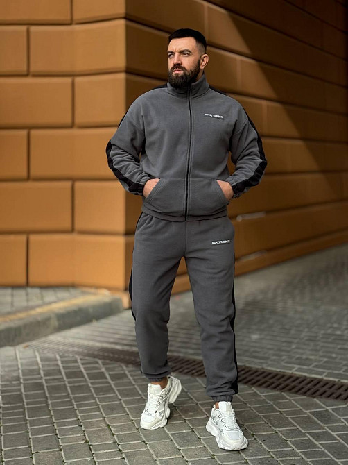 Мужской костюм на змейке L-XL, графіт Одеса - фото 1