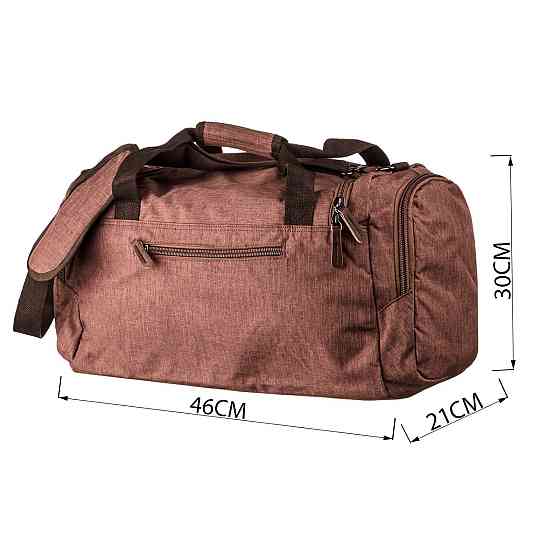 Дорожня сумка текстильна Vintage 20138 Коричнева Київ