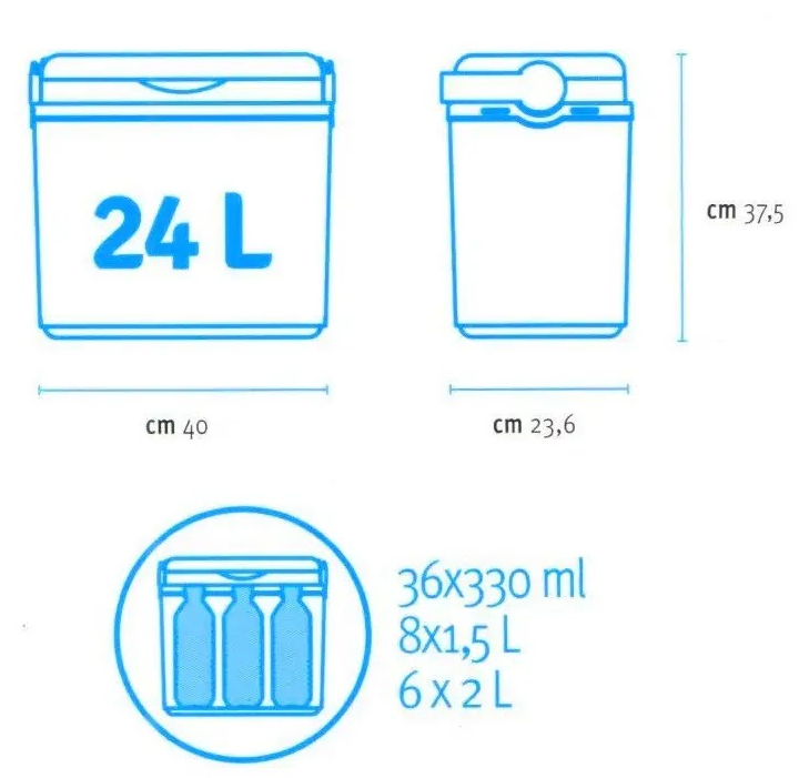 Изотермический контейнер Adriatic на 24 л, фиолетовый Киев - изображение 8
