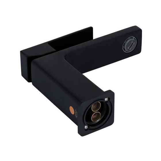 Змішувач для раковини Qtap Gemini QTGEM270BLM45674 (k35), одноважільний, низький, Black Matt Харків